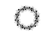 Floral Wreath Circle SVG Bundle, an Illustration by Creativeshirt (Thumbnail 22 of 51)