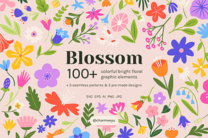 Blossom: Floral Vector Graphic Pack