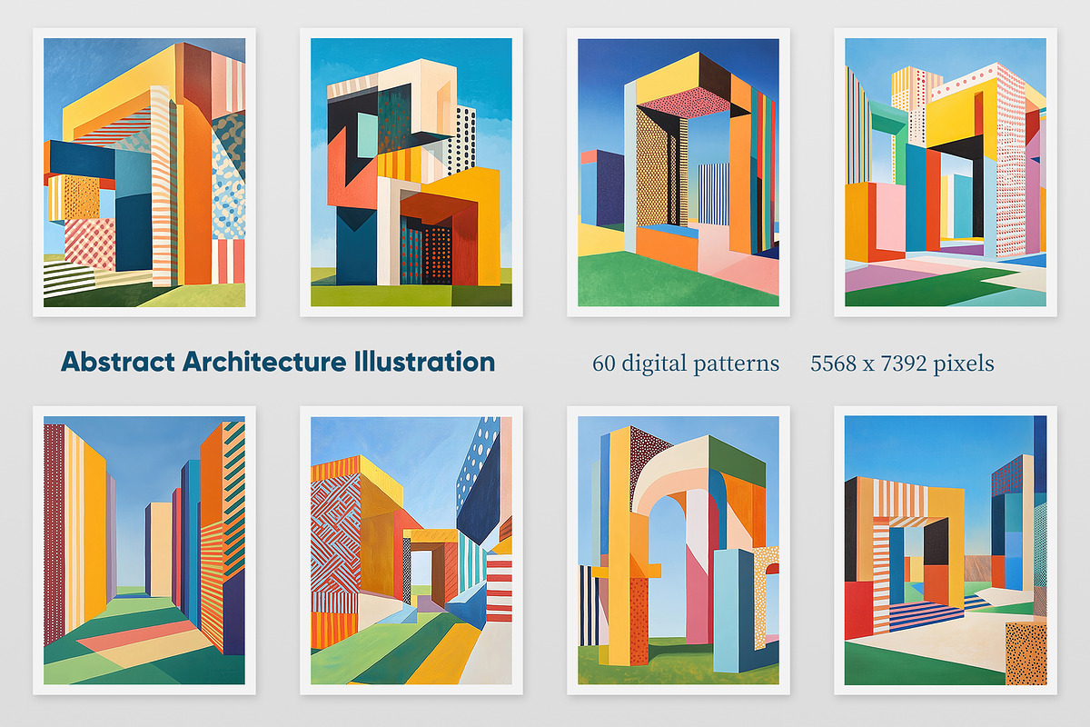 Abstract Architecture Illustration, a Decorative Illustration by Housui Patterns (Photo 2 of 9)
