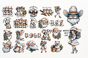 Cute Winter Christmas Clipart Bundle, an Illustration by Markicha Art (Thumbnail 4 of 9)