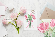 Tulips Clipart Set, a Seasonal Illustration by Leonaa art (Thumbnail 5 of 8)