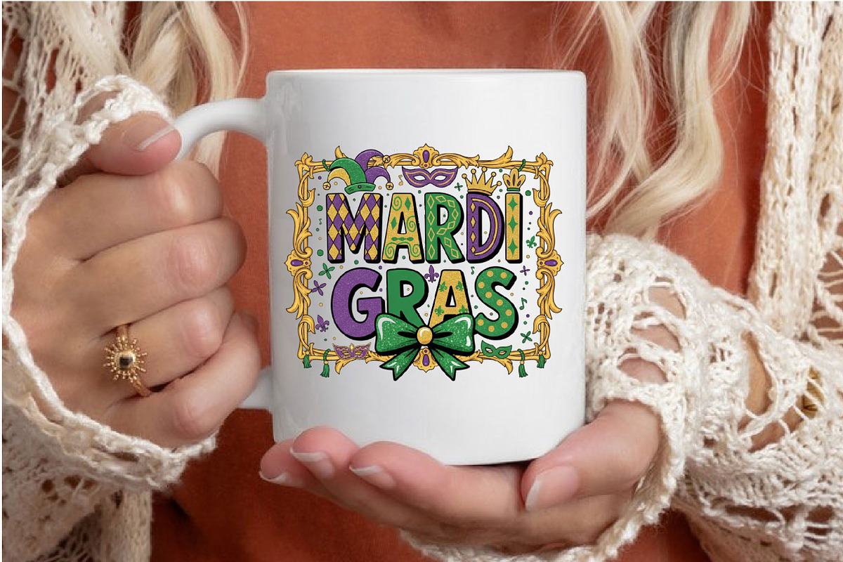 Mardi Gras PNG, Preppy Mardi Gras, an Illustration by Designking (Photo 6 of 6)