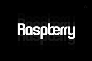 Raspberry Sturdy Typeface
