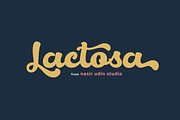 Lactosa, a Script Font by Nasir Udin (Thumbnail 1 of 9)