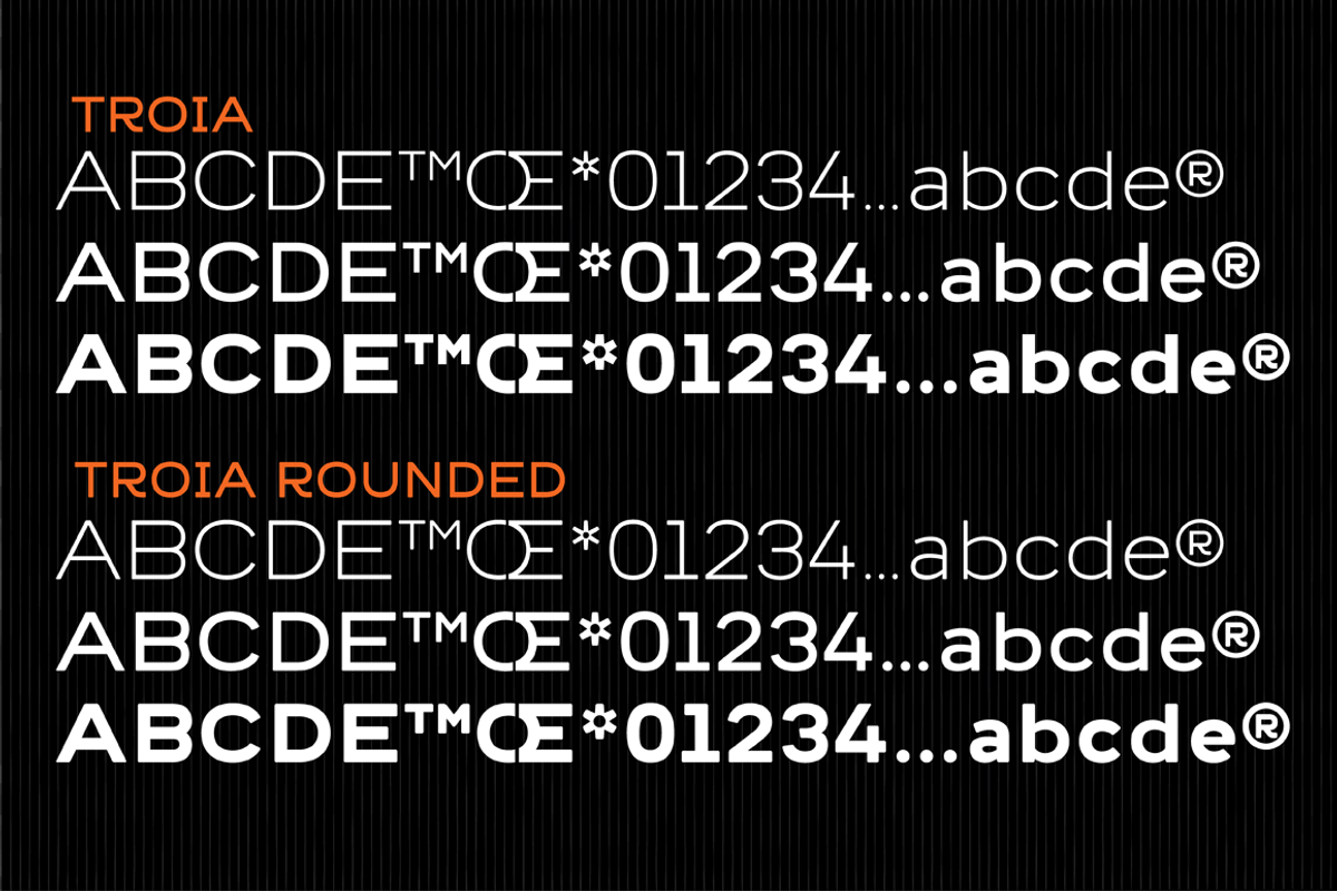 Troia Font Family preview 2