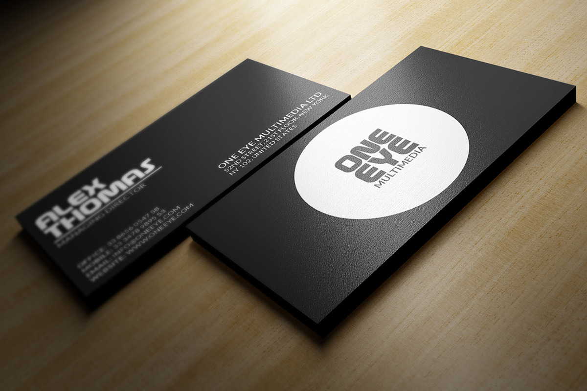 Minimal Black Business Card, a Business Card Template by Marvel (Photo 5 of 6)