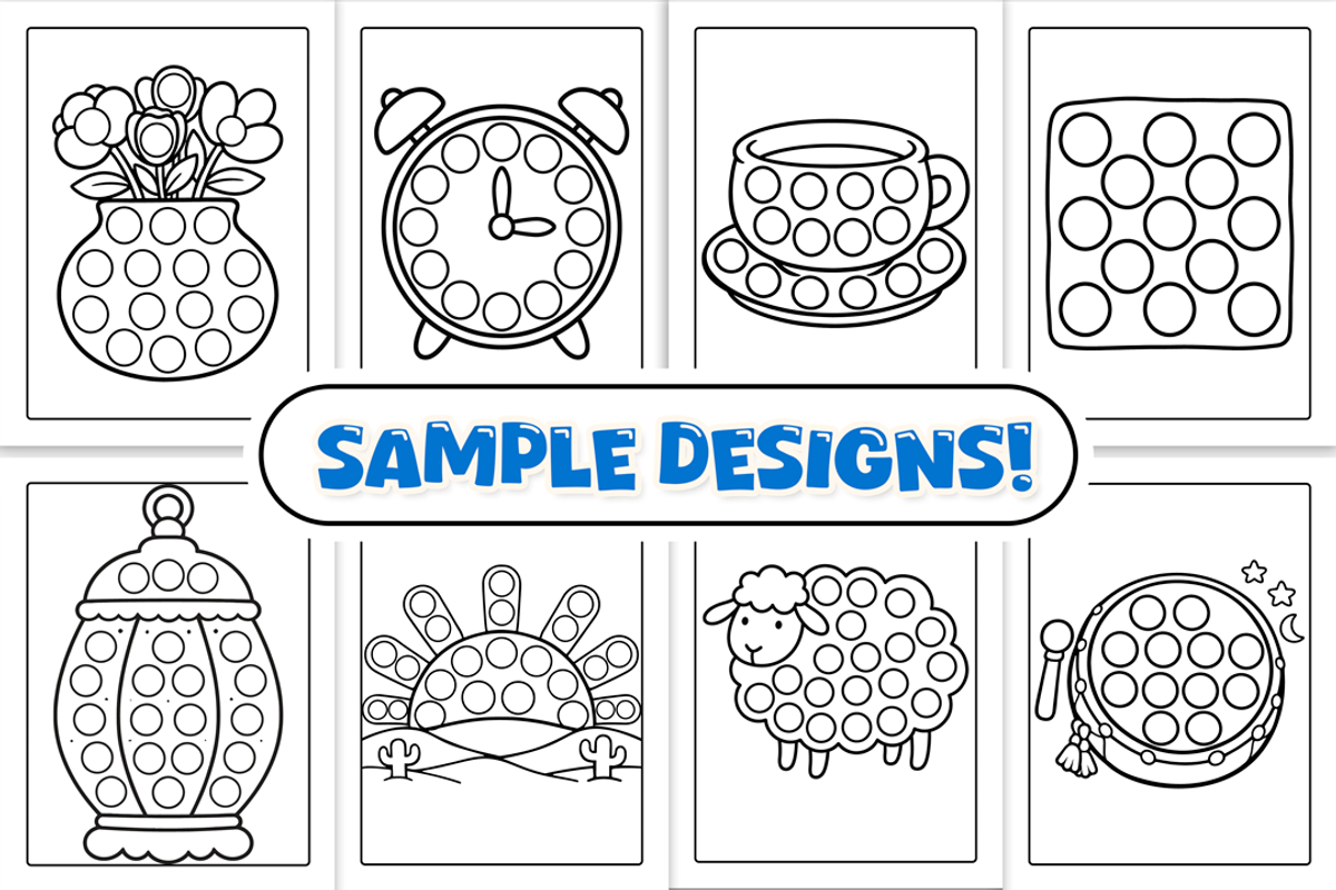 Ramadan Dot Markers Activity Book, a Seasonal Illustration by Craftsbeefy (Photo 3 of 4)