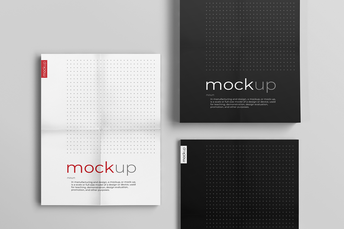 Creased Paper Mockup, a Print Template by KIPET (Photo 10 of 11)