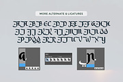Saleha - An Arabic Style Typeface, a Sans Serif Font by Afkari Studio (Thumbnail 5 of 15)