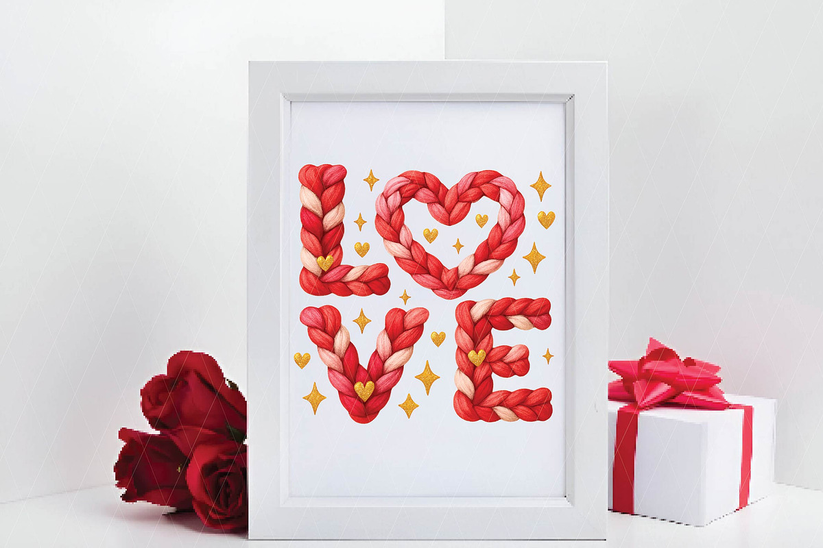 Faux Yarn Valentine Png Valentines, an Illustration by DreamPrint404 (Photo 2 of 8)