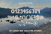 Glacier Days | Vintage, Playful Font, a Sans Serif Font by Lucky Bee Creative Studio (Thumbnail 6 of 13)