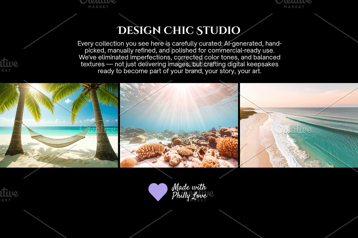Tropical Beach & Sunset Backgrounds, a Wallpaper Photo by Design Chic Studio (Photo 2 of 4)