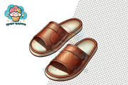 Slippers Clipart Collection, a Person Illustration by QM_ART (Thumbnail 8 of 12)