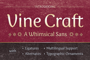 Vine Craft Font