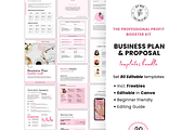 Business plan template canva, a Templates & Theme by PlannersByBee (Thumbnail 1 of 2)