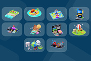 3D Isometric Traveling Pack, a 3D by novia99design (Thumbnail 6 of 6)