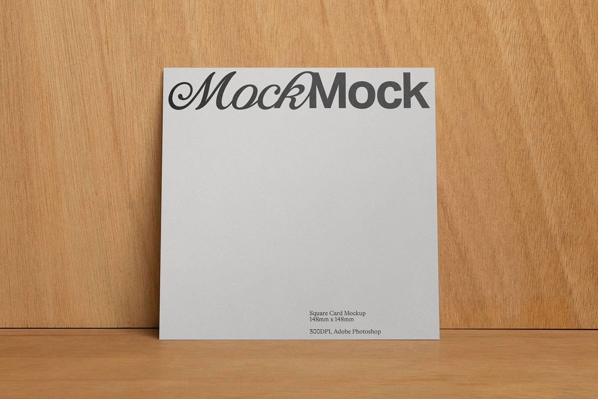 Square Card Mockup / Album Cover, a Product Mockup by MockMock Mockups (Photo 1 of 4)