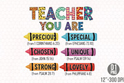 Teacher You Are Faith Crayon Clipart, an Illustration by Designking (Thumbnail 1 of 4)