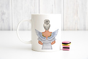 Angel Girl Memorial Cliparts, an Illustration by The GG Shop (Thumbnail 8 of 8)