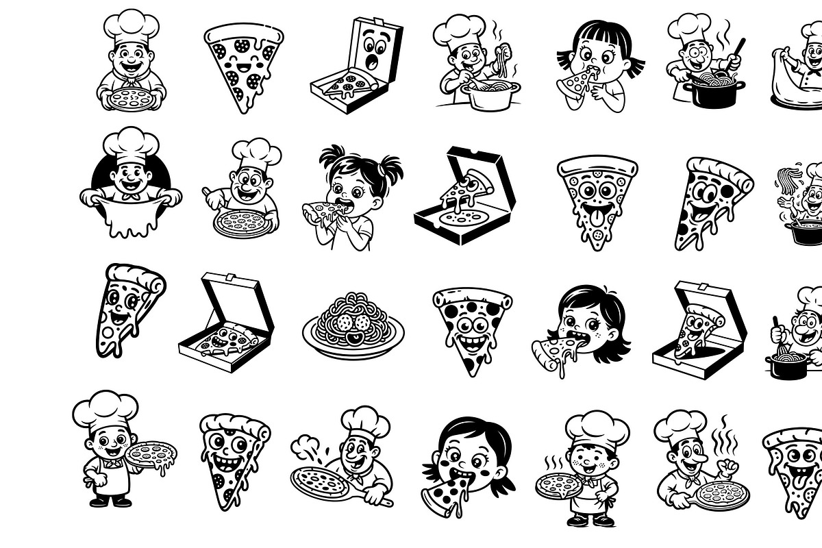 Charming Italian Cuisine Delights, an Object Graphic by SketchArtStudio (Photo 2 of 3)
