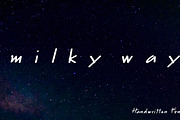 Milky Way font, a Script Font by skyclick (Thumbnail 1 of 3)