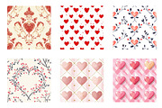 Valentines Themed Digital Papers, an Illustration by Designworld (Thumbnail 2 of 3)