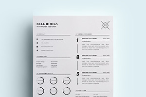 Minimal Designer Resume Template /CV