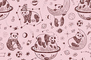 Space Planets and Sleepy Panda, a Pattern Graphic by GooseFrol (Thumbnail 8 of 9)