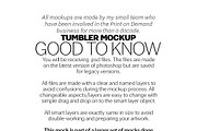 White Straight Tumbler Mockup, a Merchandise Mockup by Banana Mockups (Thumbnail 5 of 5)