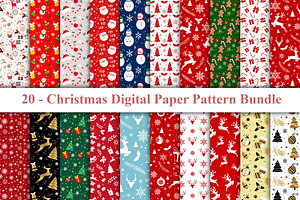 Christmas Digital Paper Pattern