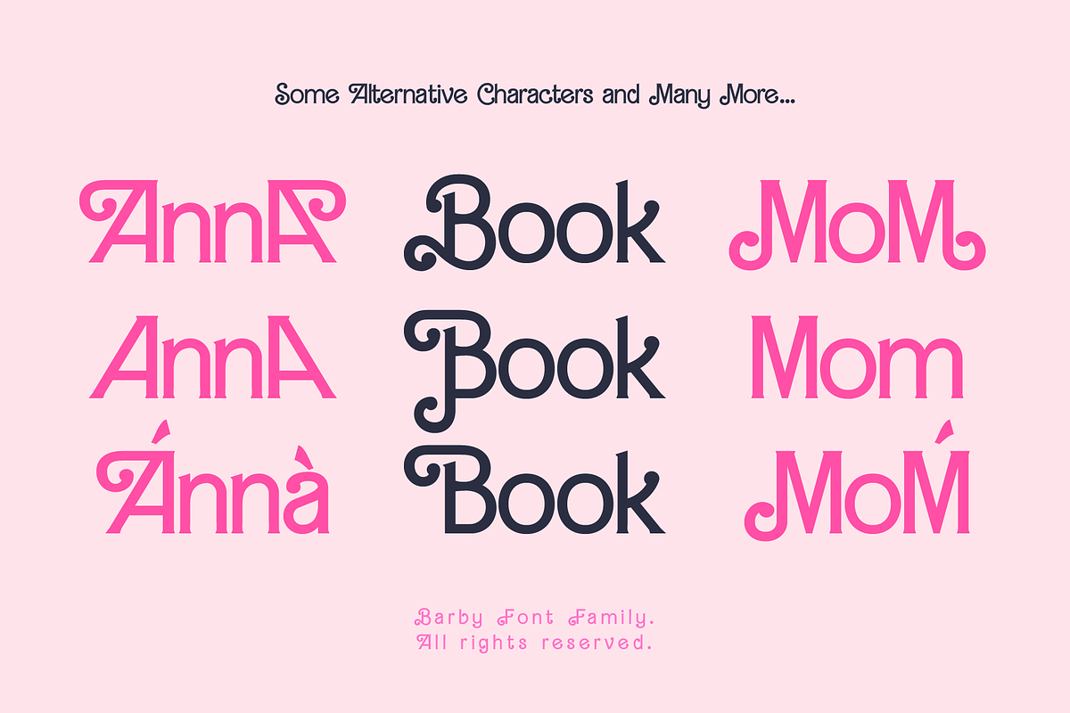 Barby Font Family - 60 Fonts, a Handwritten Font by alpercakici (Photo 3 of 10)
