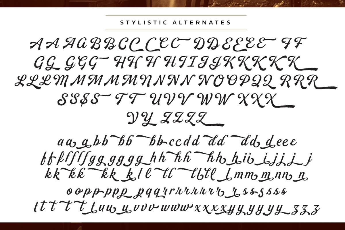 Buinton Rough - One, a Script Font by Mika Melvas (Photo 10 of 13)