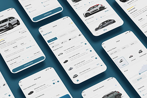 Rent Car & Rental Vehicle App, an App Template by nagaredesignstudio
