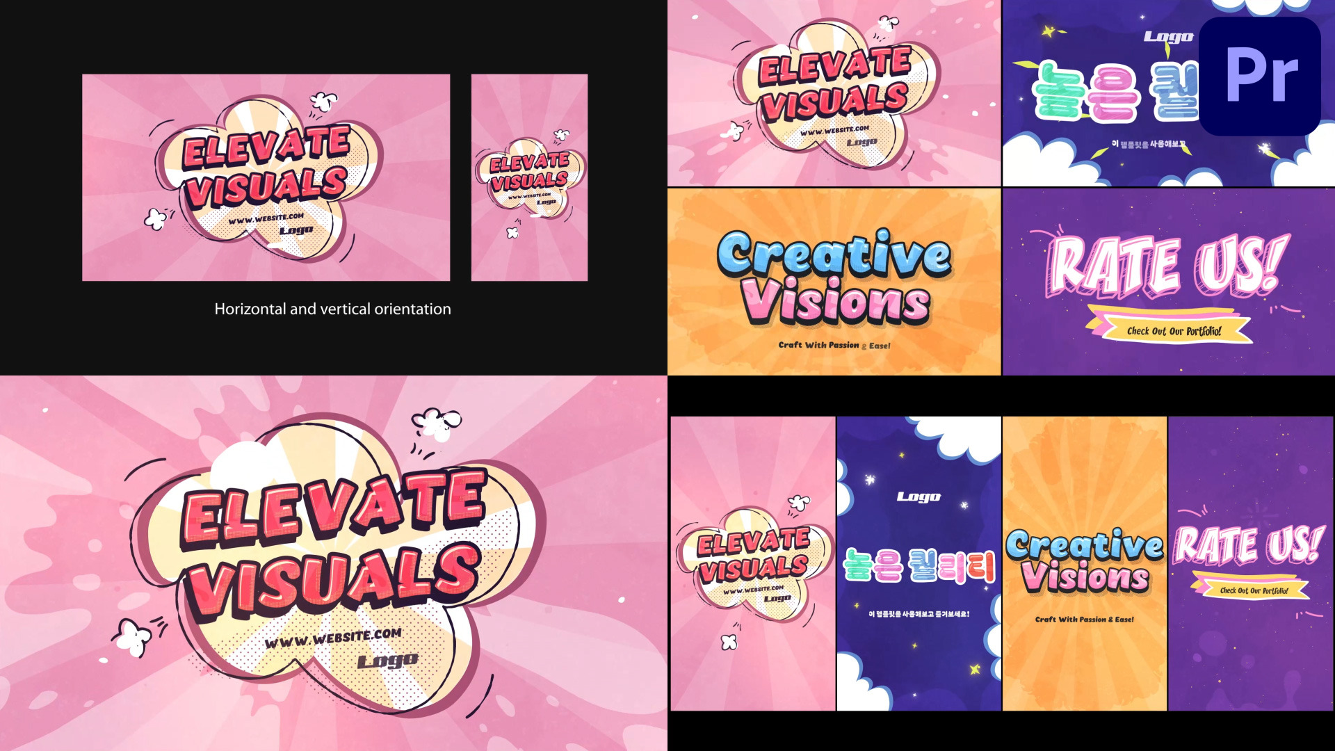 Creative Slides for Premiere Pro | Creative Market
