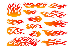 Racing flame emblem. Hot fire race, an Illustration by Stock-Smart-Start