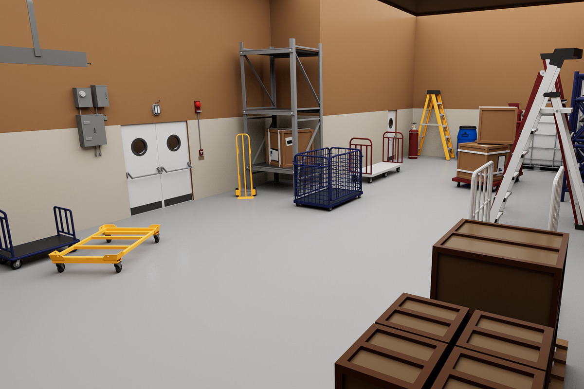 City Supermarket Building Interior, an Architecture 3D Model by multimedia4ds (Photo 6 of 24)