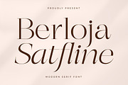 Berloja Satfline Modern Serif Font, a Serif Font by Letterena Studios (Thumbnail 1 of 15)