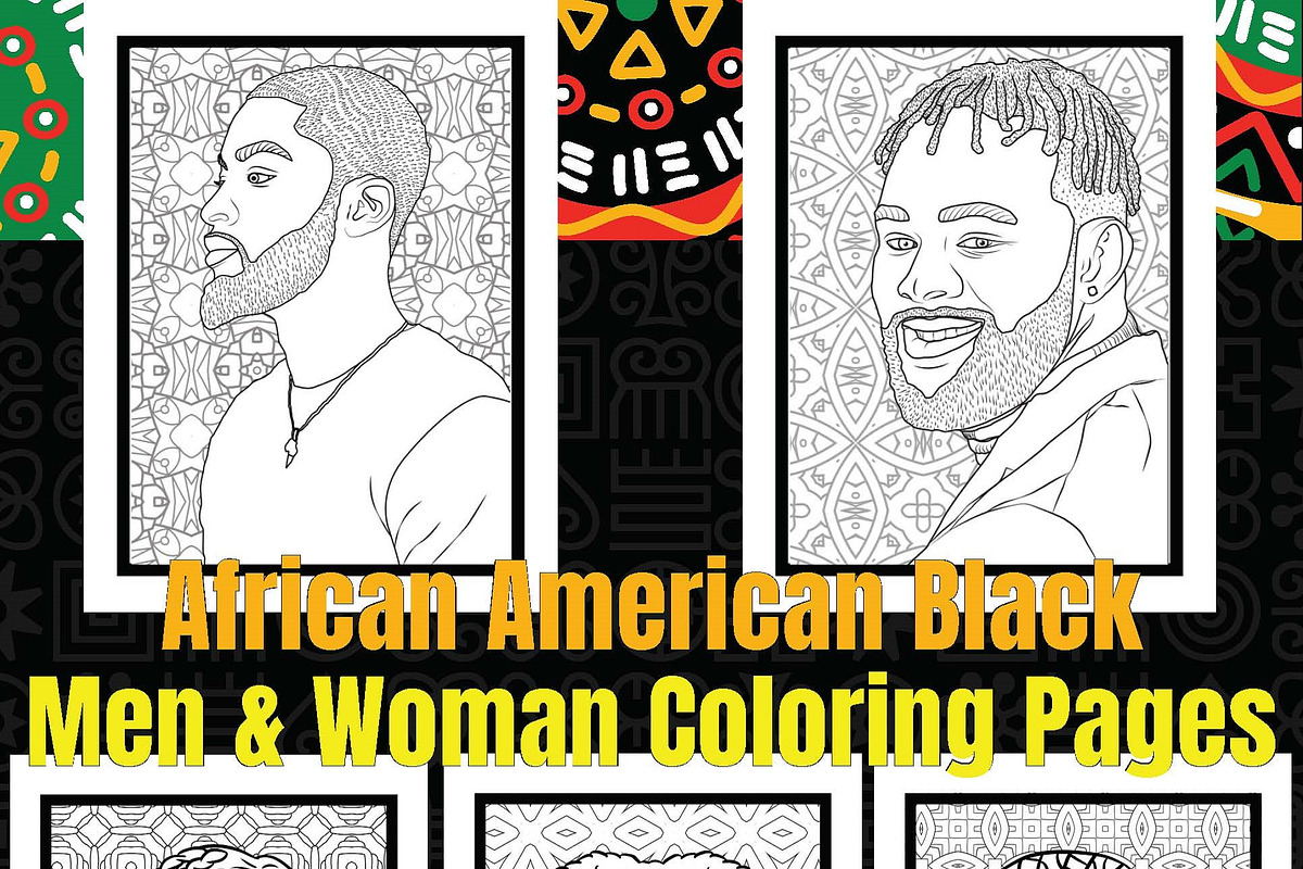 African American Black Man and Woman, an Education Illustration by Sourcedigi (Photo 1 of 4)