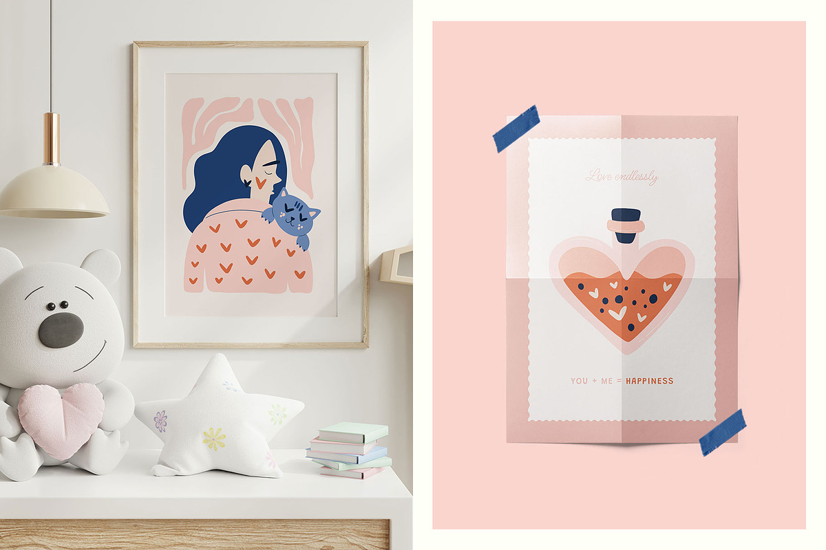 Romantic Art | Wall Art Creator, an Object Graphic by Leleka.Store (Photo 6 of 20)