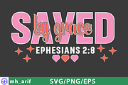 Saved by Grace SVG | Ephesians 2:8, a Graphic by mh_arif (Thumbnail 1 of 2)