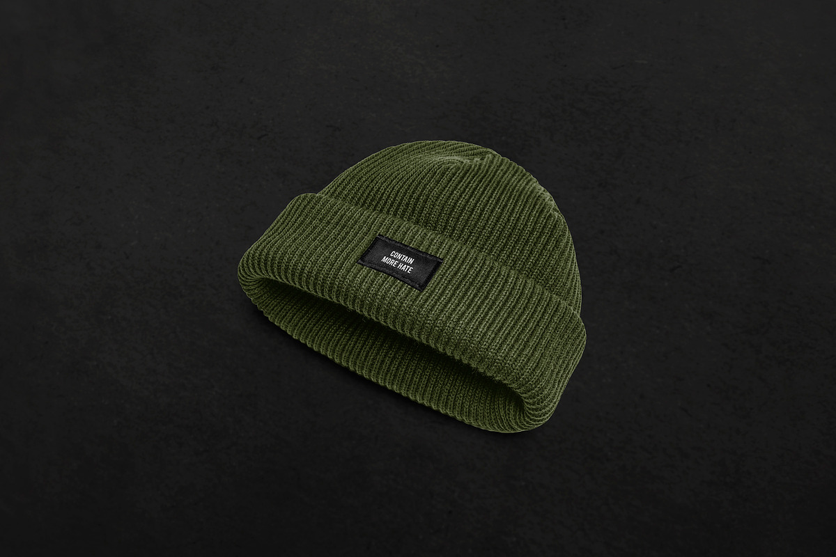 Beanie Mockup, a Hat Mockup by Uncentrifuged Pressure (Photo 3 of 11)