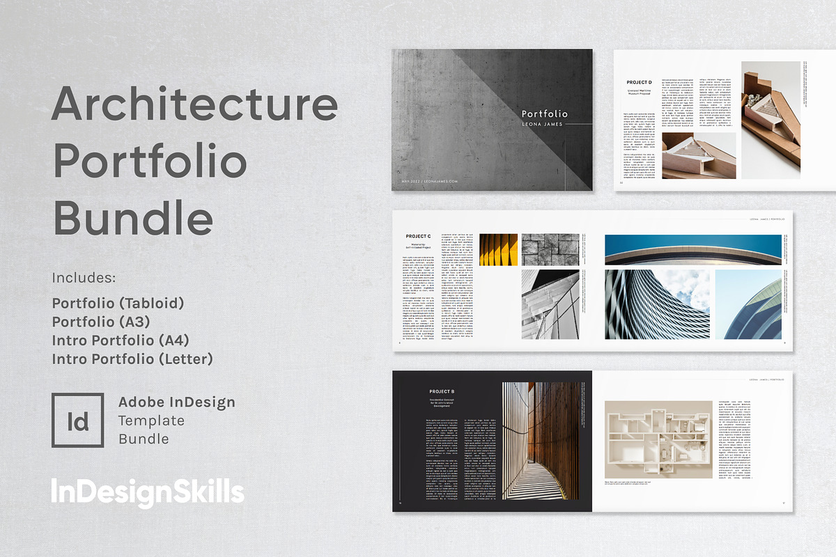 Architecture Portfolio Bundle, a Presentation Template by InDesignSkills (Photo 3 of 22)
