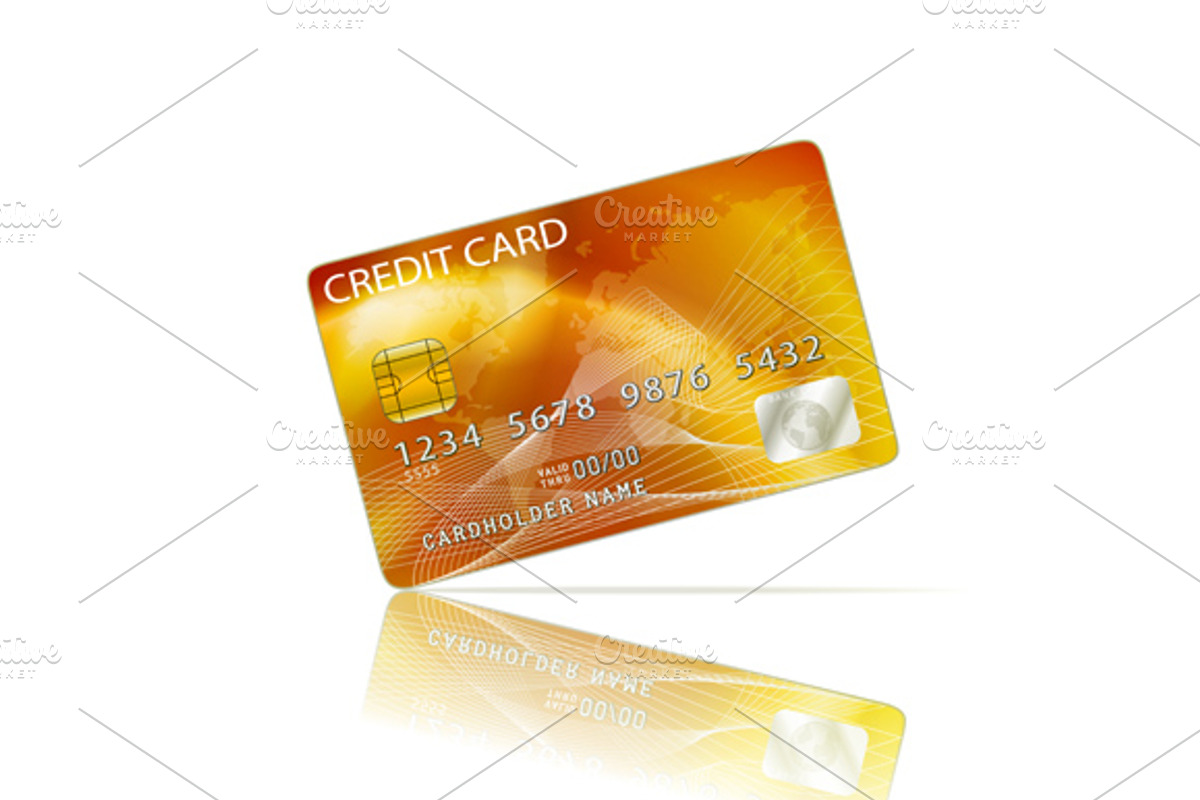 Credit Card Icon Isolated on White preview 2