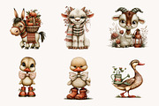 Quirky Farm Animal Clipart, a Seasonal Illustration by Designworld (Thumbnail 5 of 10)