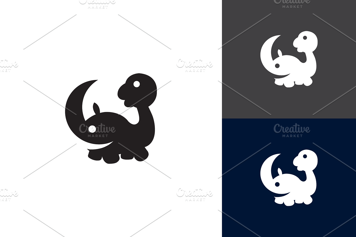 Rhino And Dino Logo, a Branding & Logo Template by zaqilogo