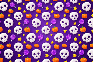 3D Gradient Halloween Background