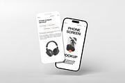 Phone screen mockup, an iPhone Mockup by AnasStudio (Thumbnail 3 of 5)