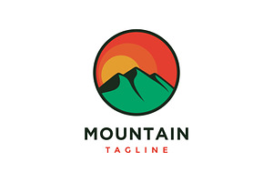 Mountain Landscape Hills Logo Design, a Branding & Logo Template by jundio studio