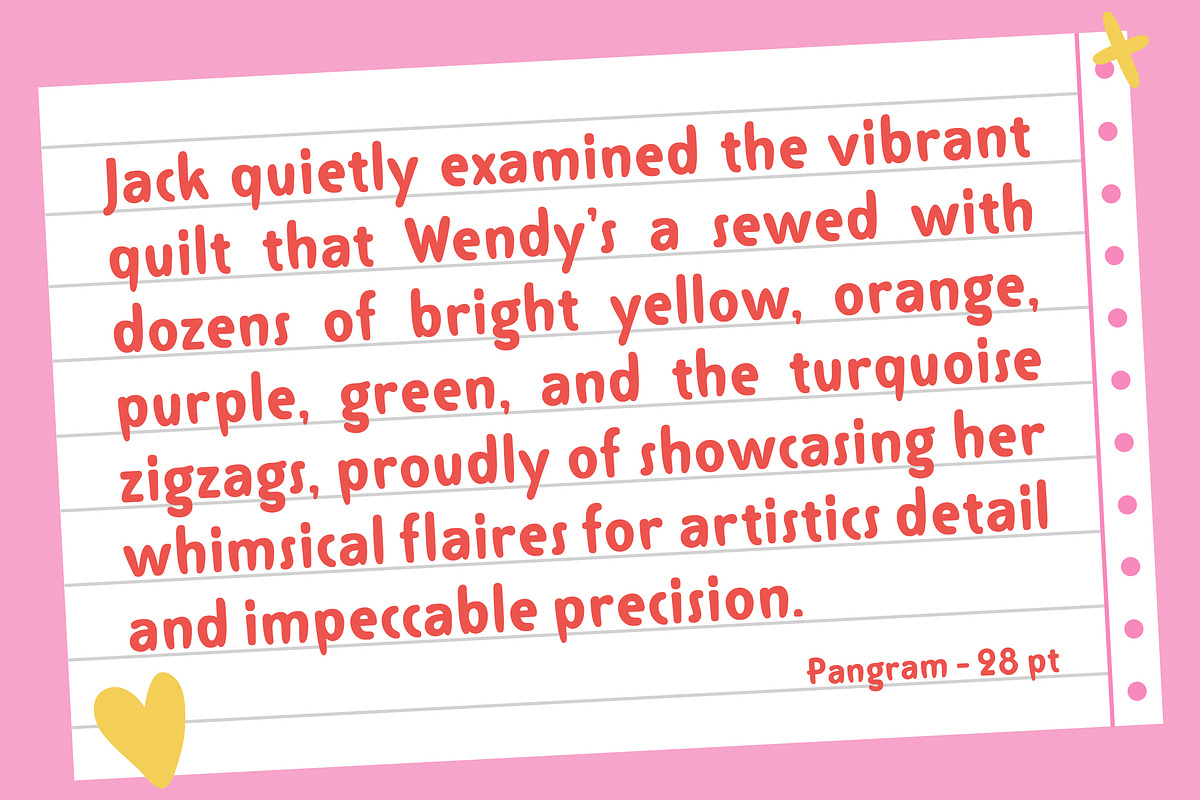 Snowflare - Cute & Playful Font, a Sans Serif Font by Typia Nesia (Photo 5 of 13)