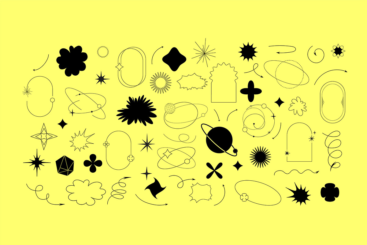 Abstract geometric elements, a Decorative Illustration by Merfin (Photo 10 of 10)